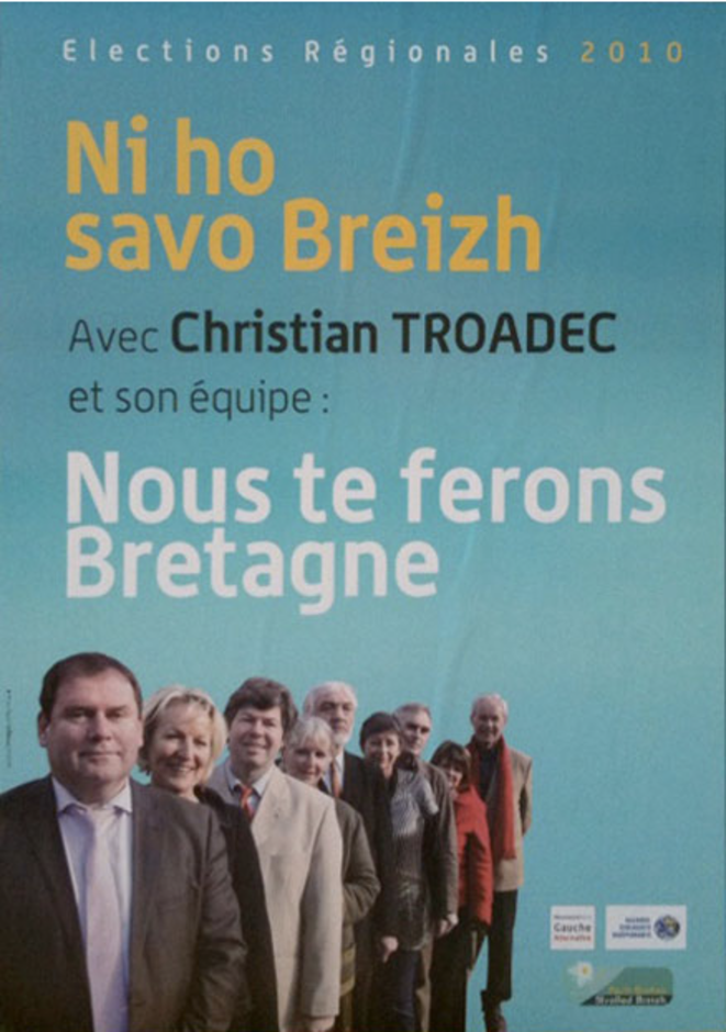 Affiche électorale des régionales de 2010 Affiche électorale des régionales de 2010
